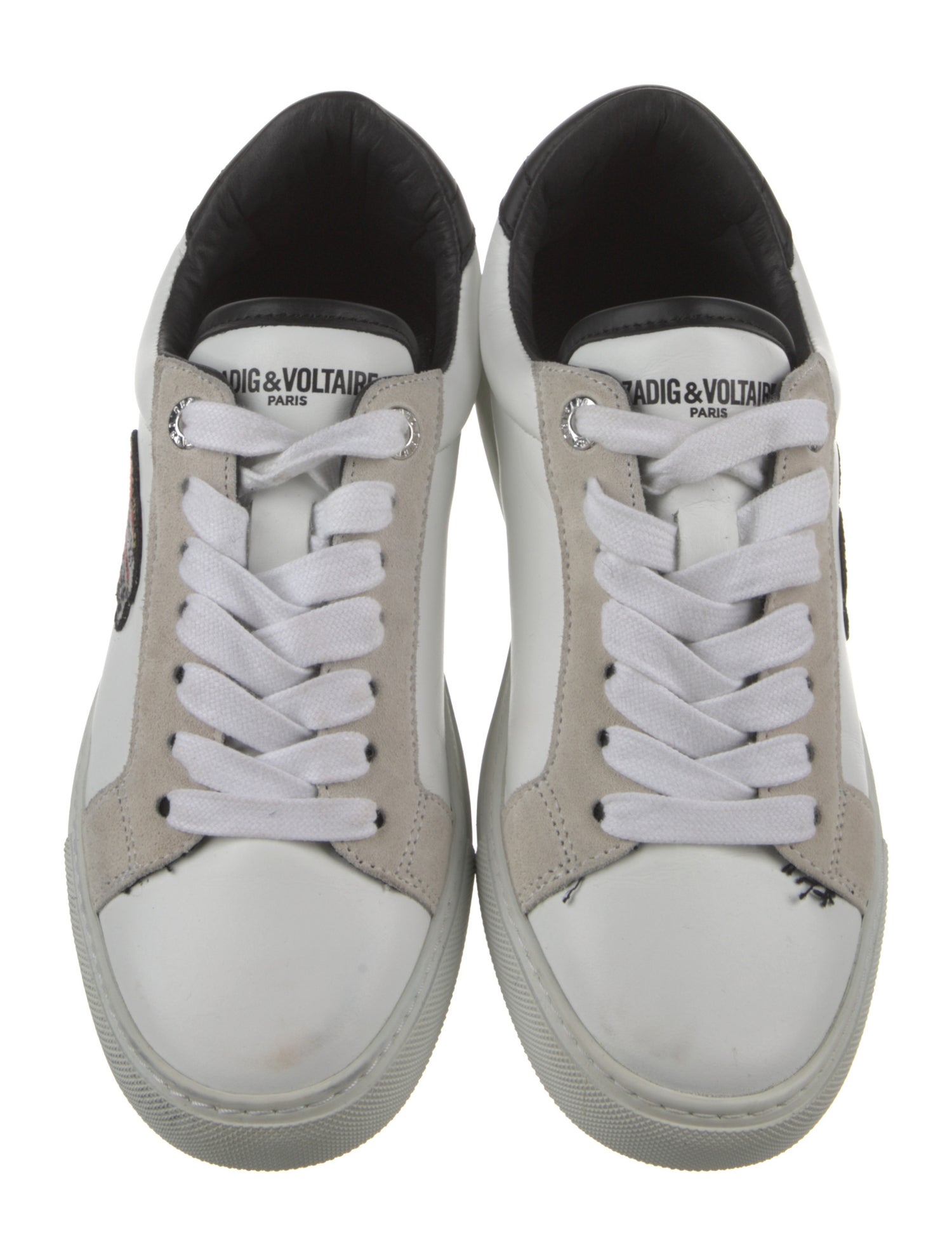 Zadig & Voltaire Leather Printed Sneakers